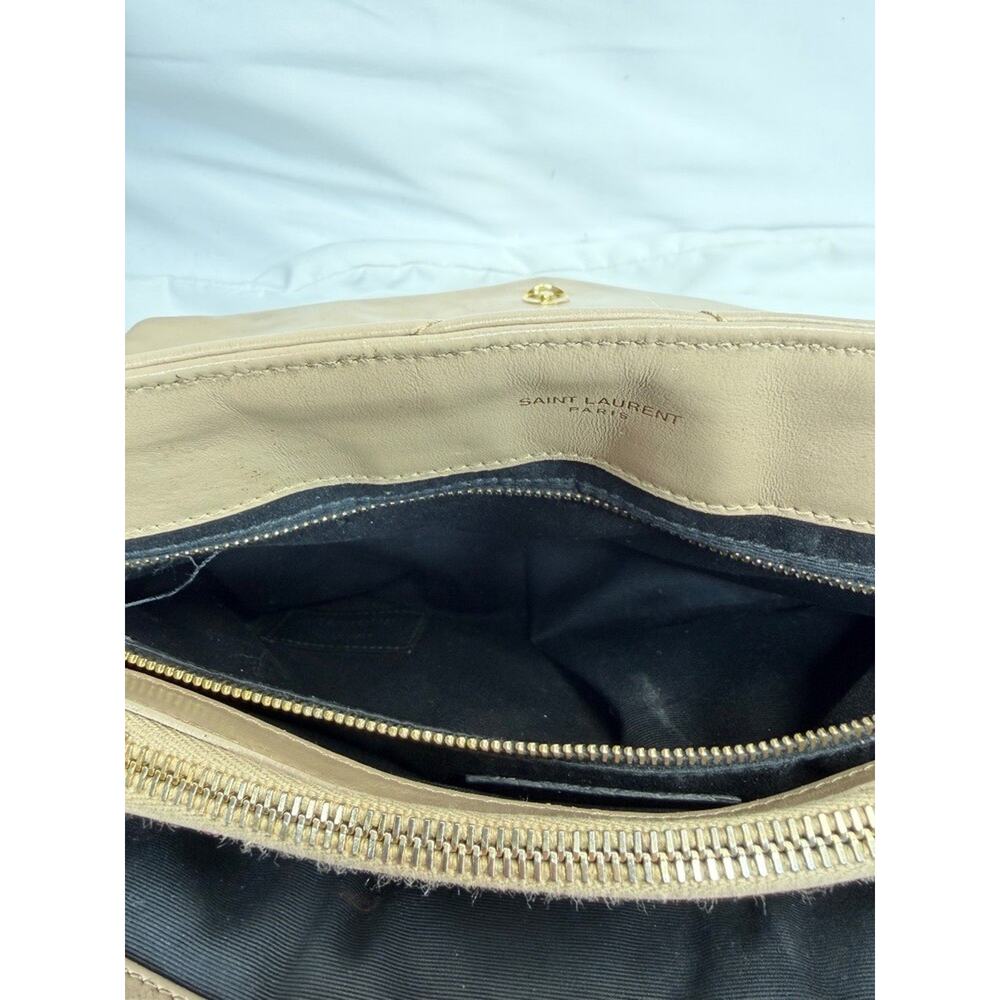 Saint Laurent LouLou Medium Beige Matelesse SPB-MS 359088 - Picture 9 of 16